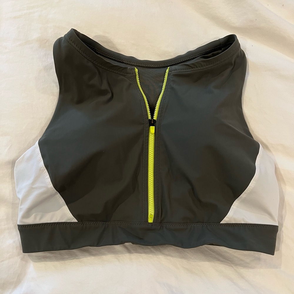 Athleta Zip-Up Sports Bra